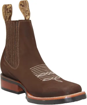 Men's Genuine Leather Short Ankle Boot