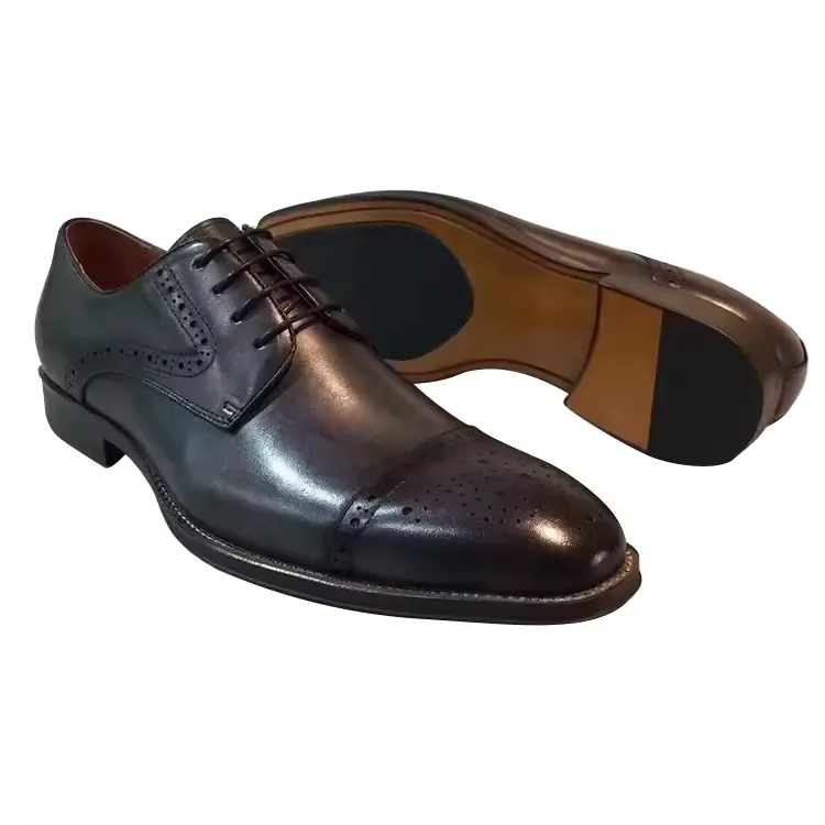 Men's Handmade Leather Brogue Dress Shoes