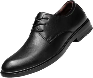 Mens Lace Up Oxford Shoes Genuine Leather Formal Business Dress Shoes for Men Classic Comfortable Brogue(9)