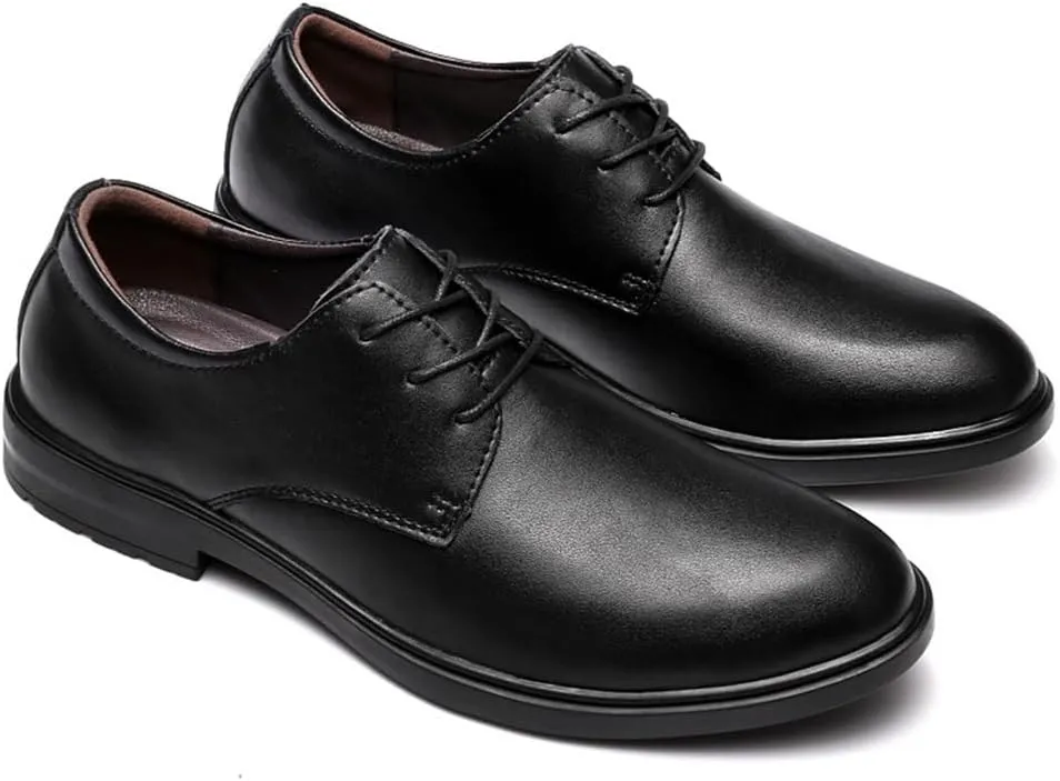 Mens Lace Up Oxford Shoes Genuine Leather Formal Business Dress Shoes for Men Classic Comfortable Brogue(9)