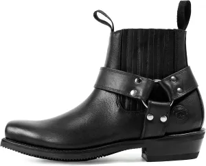 Men's Leather Biker Ankle Boot for Men Style 3600
