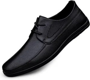 Men's Leather Wingtip Brogue Oxfords Fashion Lace Up Business Formal Dress Breathable Non-Slip Casual Shoes Sneakers