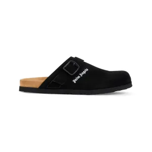 Men's Logo Mule in Black | Size 41 | PMIJ008F24LEA002