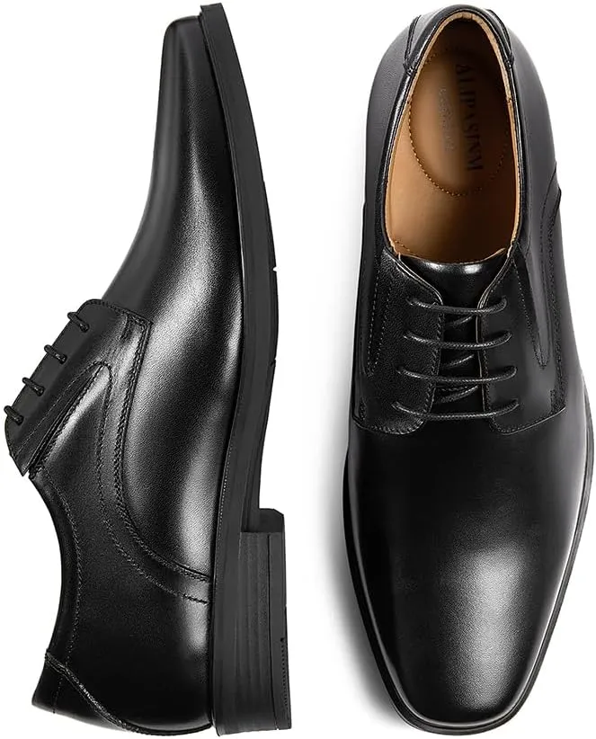 Mens Oxford Leather Business Casual Shoes