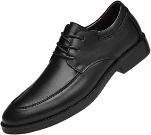 Mens Wingtip Oxford Shoes Breathable Leather Brogue Dress Shoes for Men Business Casual Lace Up(Black,7.5)