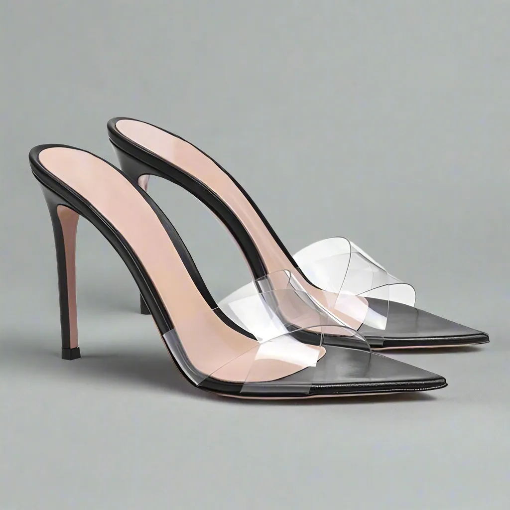 Mirage Elegance Clear Mules