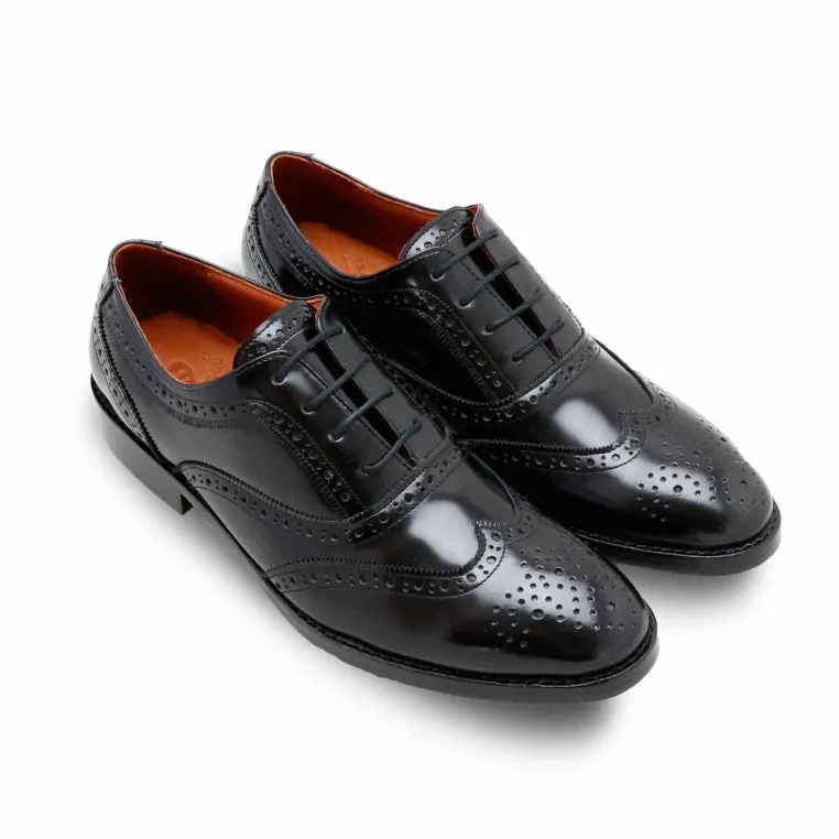 MR.FERGUSON FULL BROGUE European Brush Off Clear Matte Black