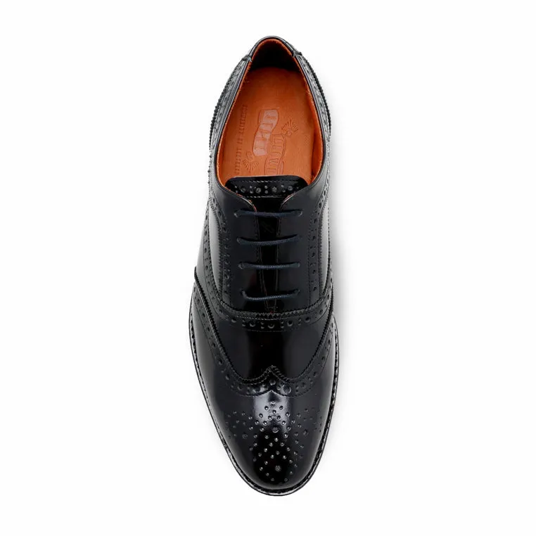MR.FERGUSON FULL BROGUE European Brush Off Clear Matte Black