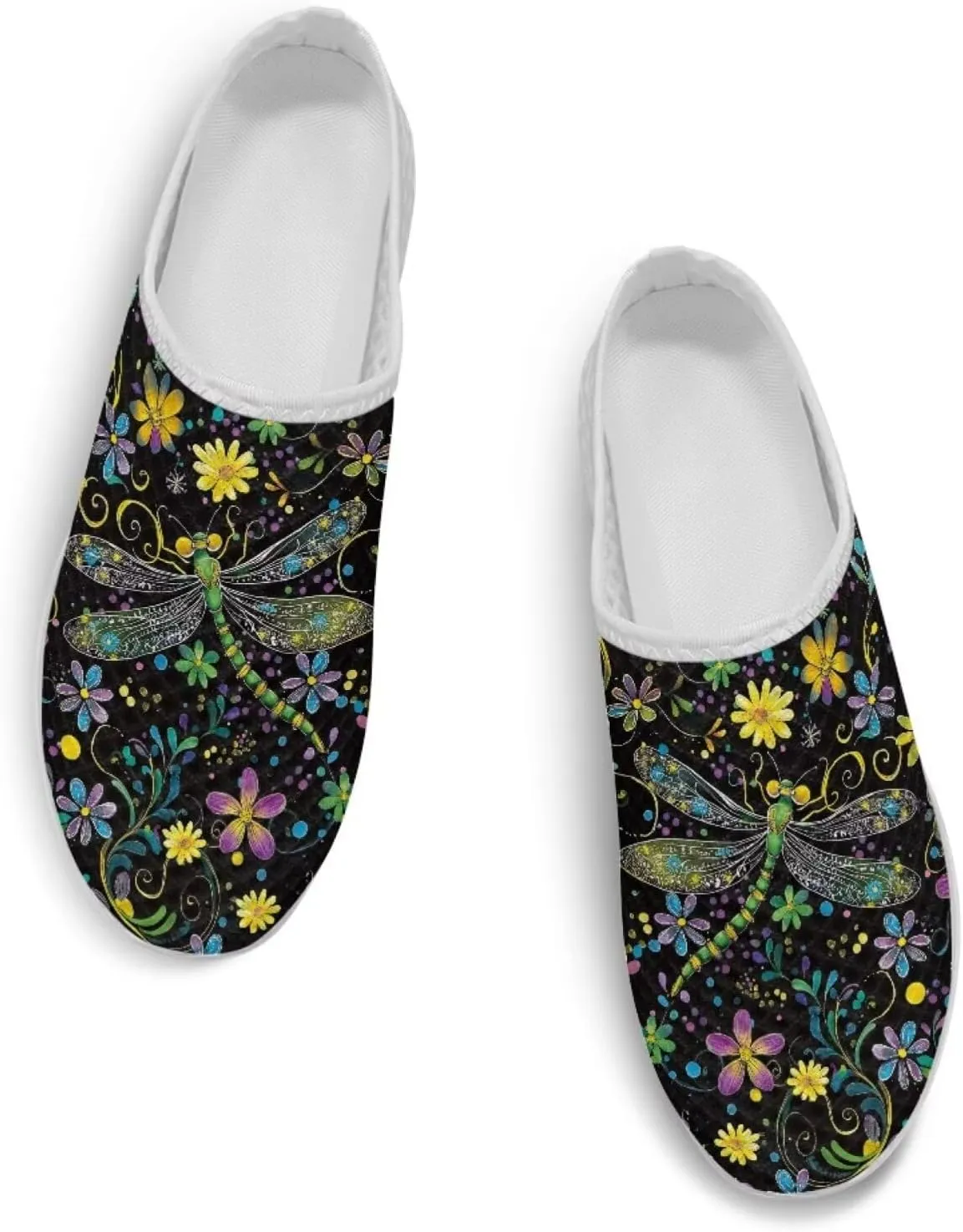 Mule Shoes for Women Summer Novelty Butterfly Outdoor Non-Slip Sneakers Hand Free Garden Walking Shoes Slip On