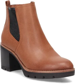 Naturalizer Women's Madalynn Gore Lug Sole Heeled Ankle Bootie