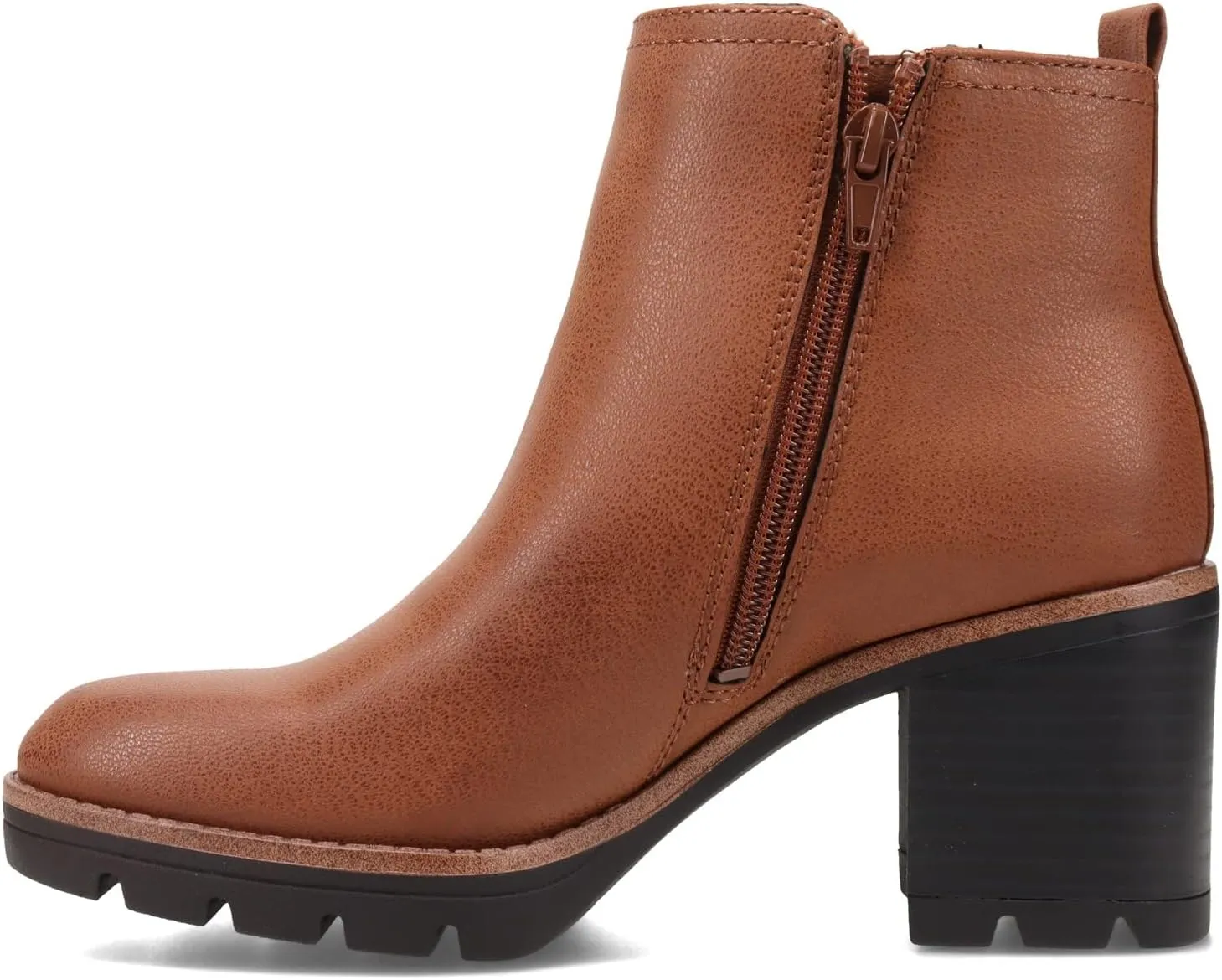 Naturalizer Women's Madalynn Gore Lug Sole Heeled Ankle Bootie