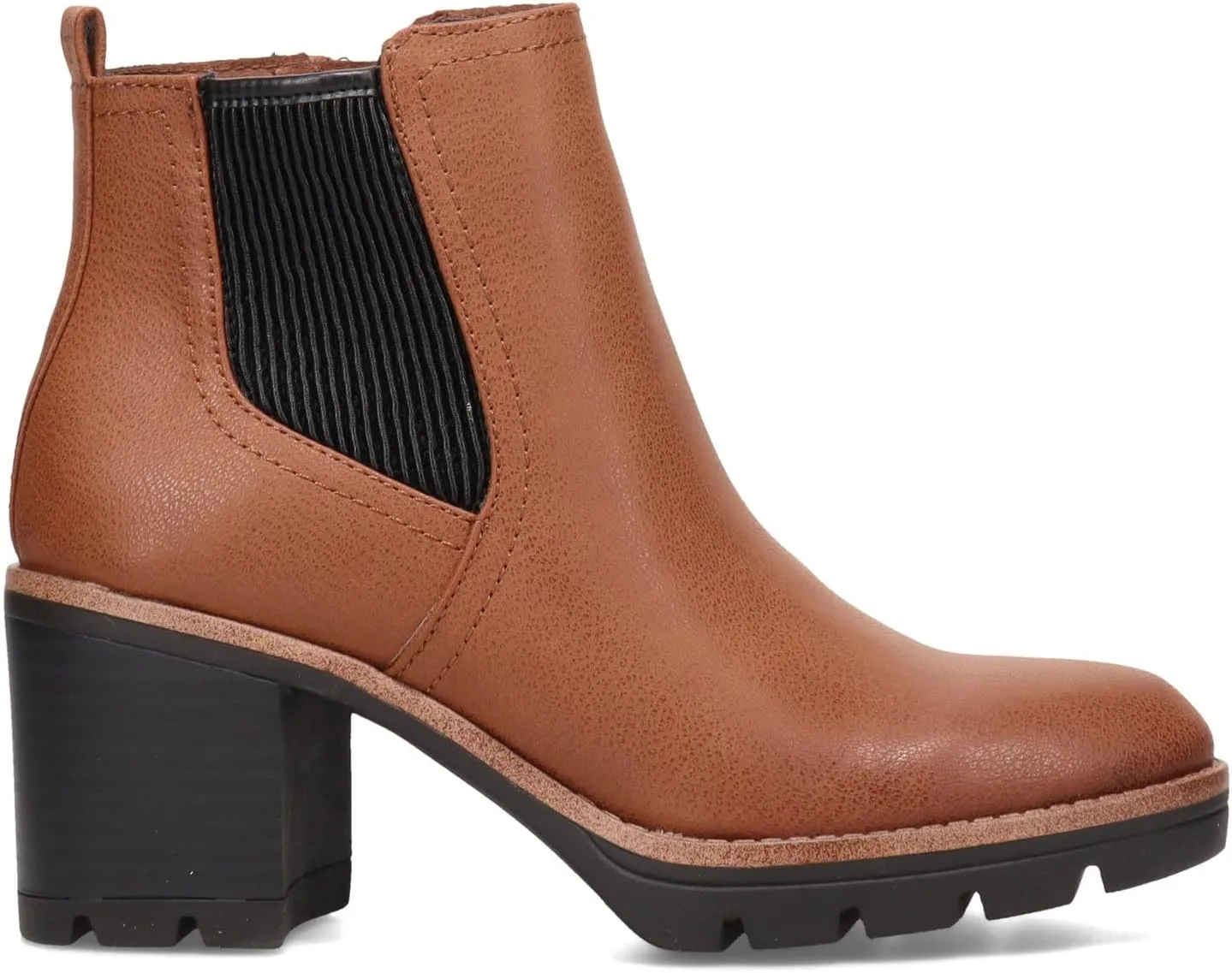 Naturalizer Women's Madalynn Gore Lug Sole Heeled Ankle Bootie
