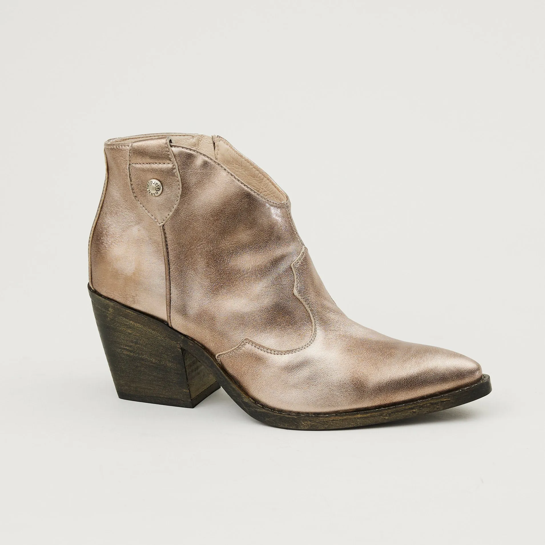 NeroGiardini Metallic Leather Western Boots