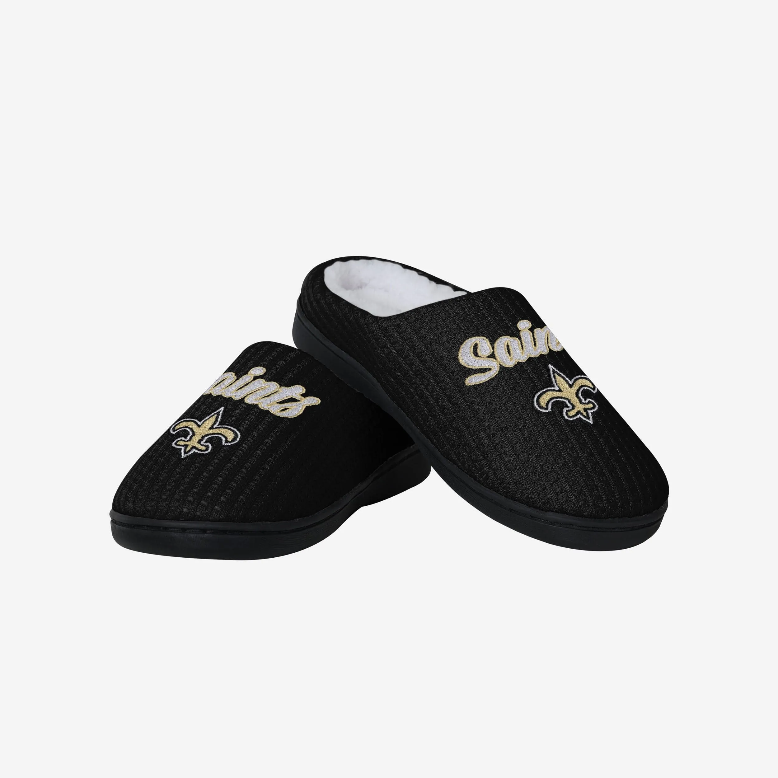 New Orleans Saints Womens Sherpa Lined Memory Foam Slipper