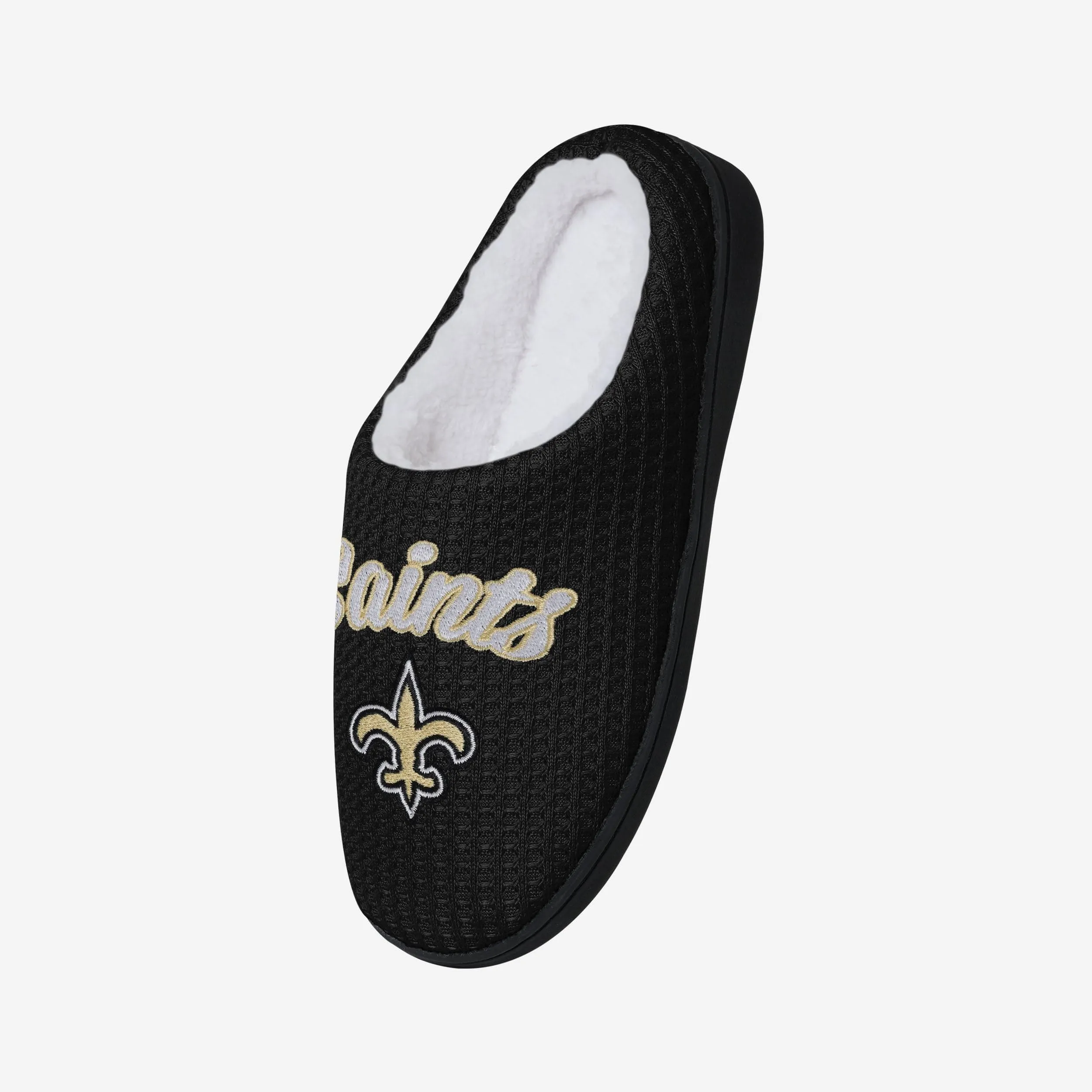 New Orleans Saints Womens Sherpa Lined Memory Foam Slipper