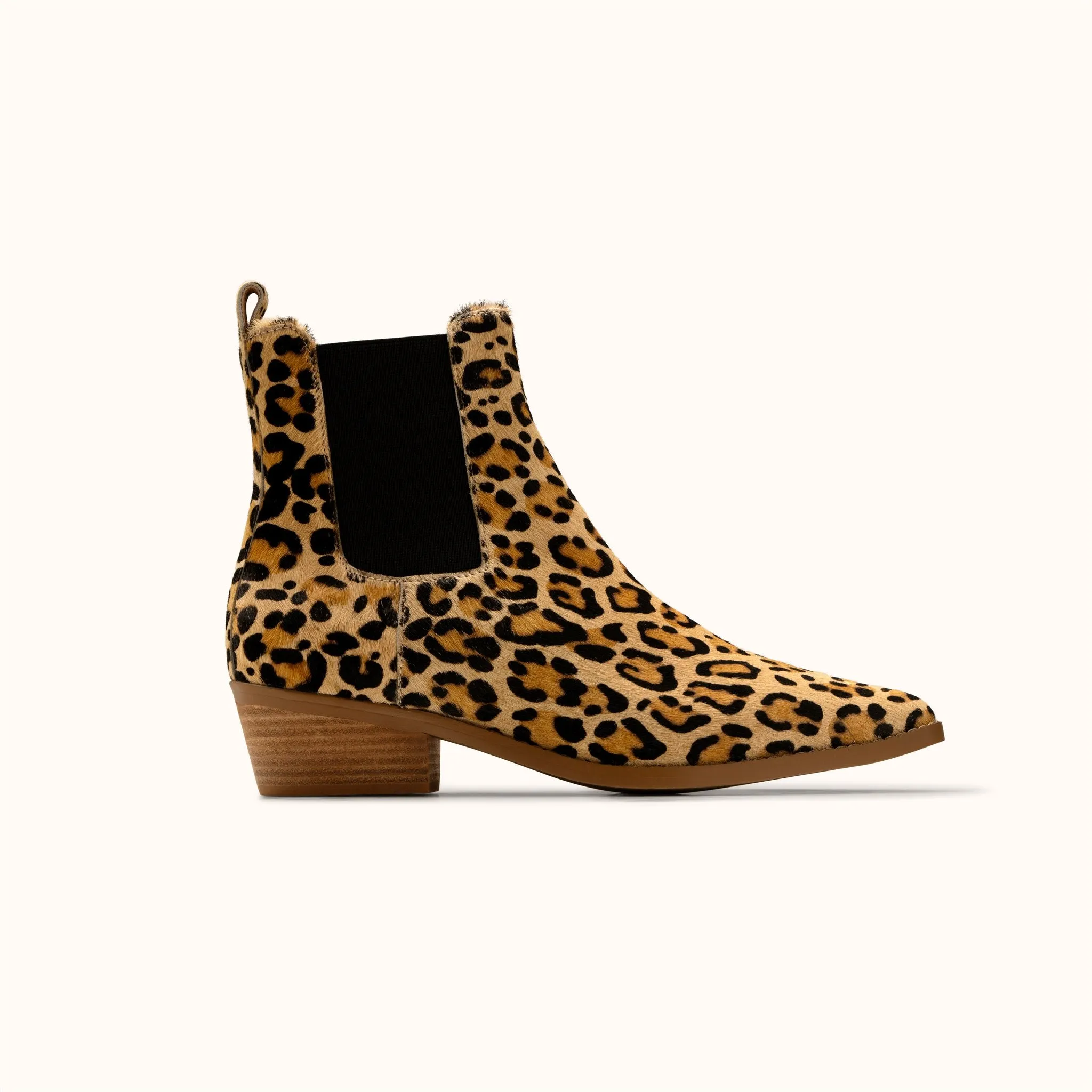 NEW Pointed Toe Chelsea Boot - Leopard Print
