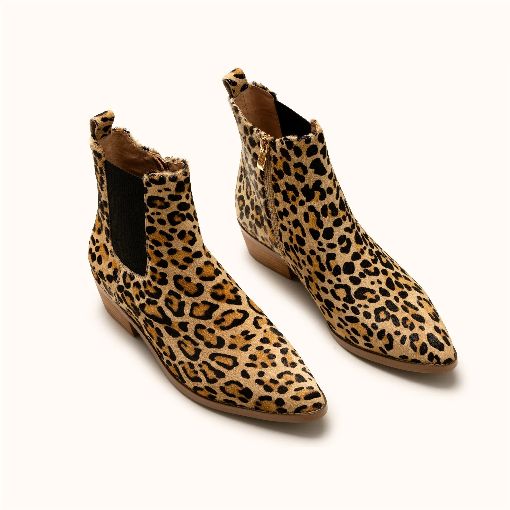 NEW Pointed Toe Chelsea Boot - Leopard Print
