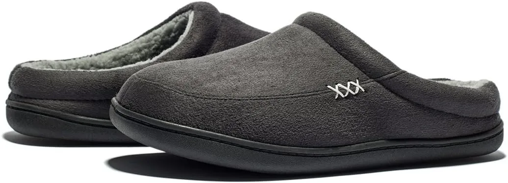 NewDenBer Women's Cozy Memory Foam Slippers Suede Fuzzy Plush Fleece Lined Slip On Indoor Outdoor House Shoes