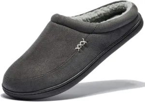 NewDenBer Women's Cozy Memory Foam Slippers Suede Fuzzy Plush Fleece Lined Slip On Indoor Outdoor House Shoes