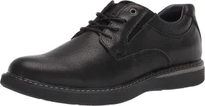 Nunn Bush Men's BAYRIDGE Plain Toe Lightweight Leather LACE-UP Oxford, Black, 11 Wide