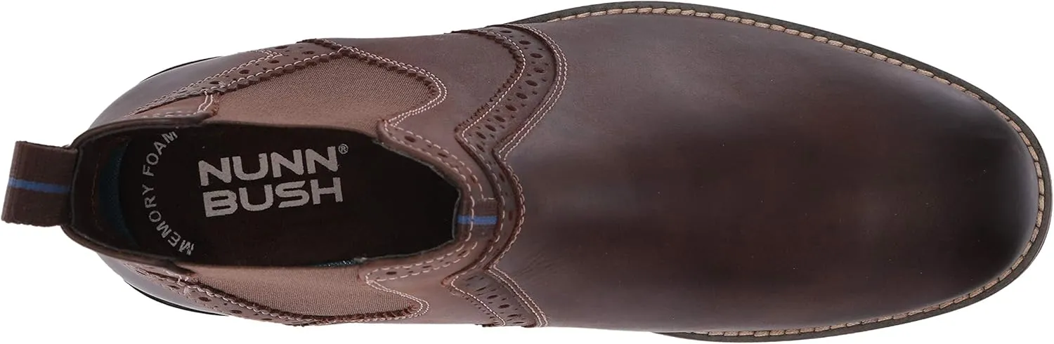 Nunn Bush Men's Otis Chelsea Fashion Boot with Kore Comfort Walking Technology