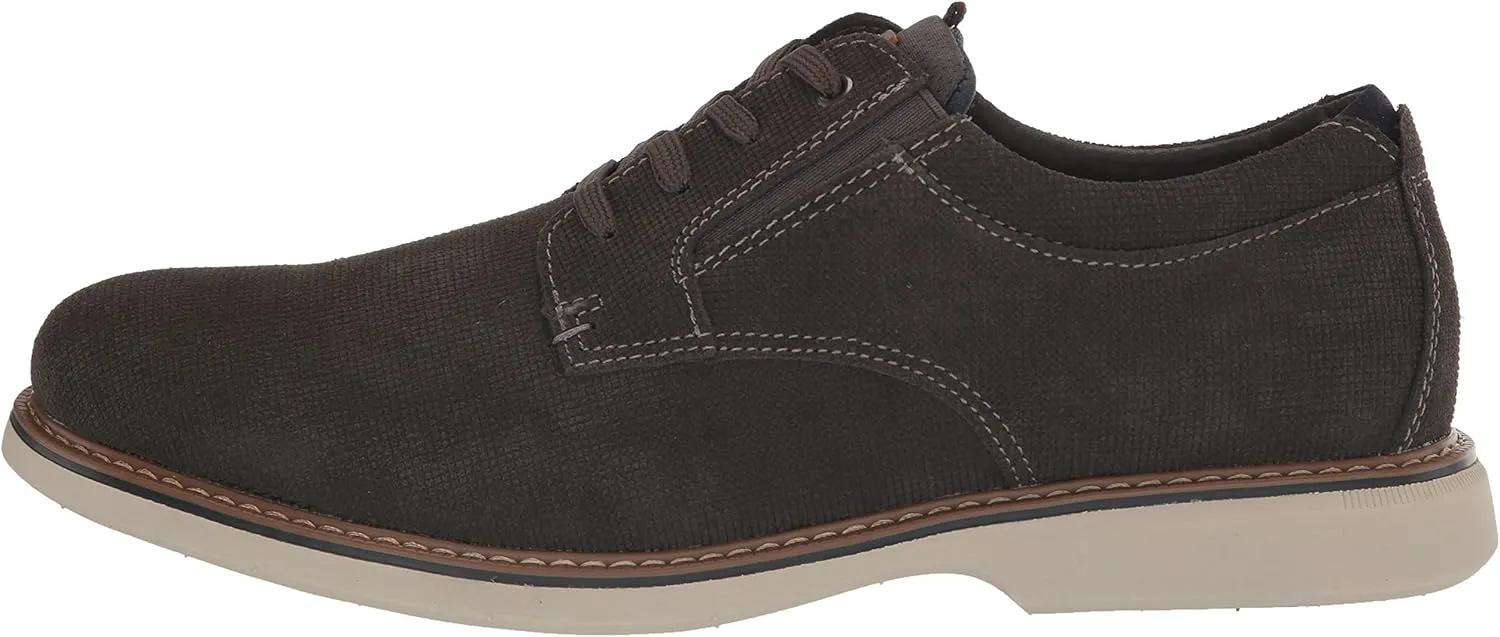 Nunn Bush Men's Otto Plain Toe Oxford Leather Lace Up with Lightweight Sole