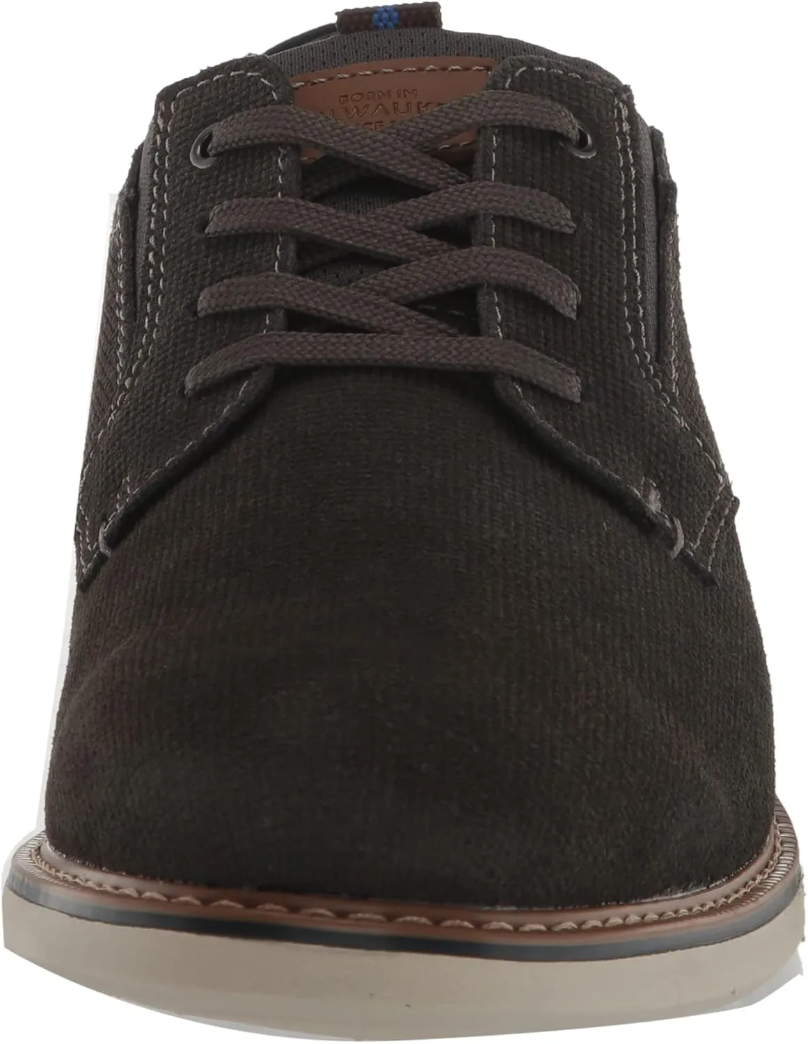 Nunn Bush Men's Otto Plain Toe Oxford Leather Lace Up with Lightweight Sole