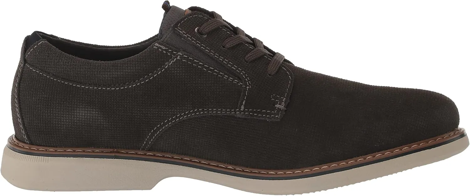 Nunn Bush Men's Otto Plain Toe Oxford Leather Lace Up with Lightweight Sole