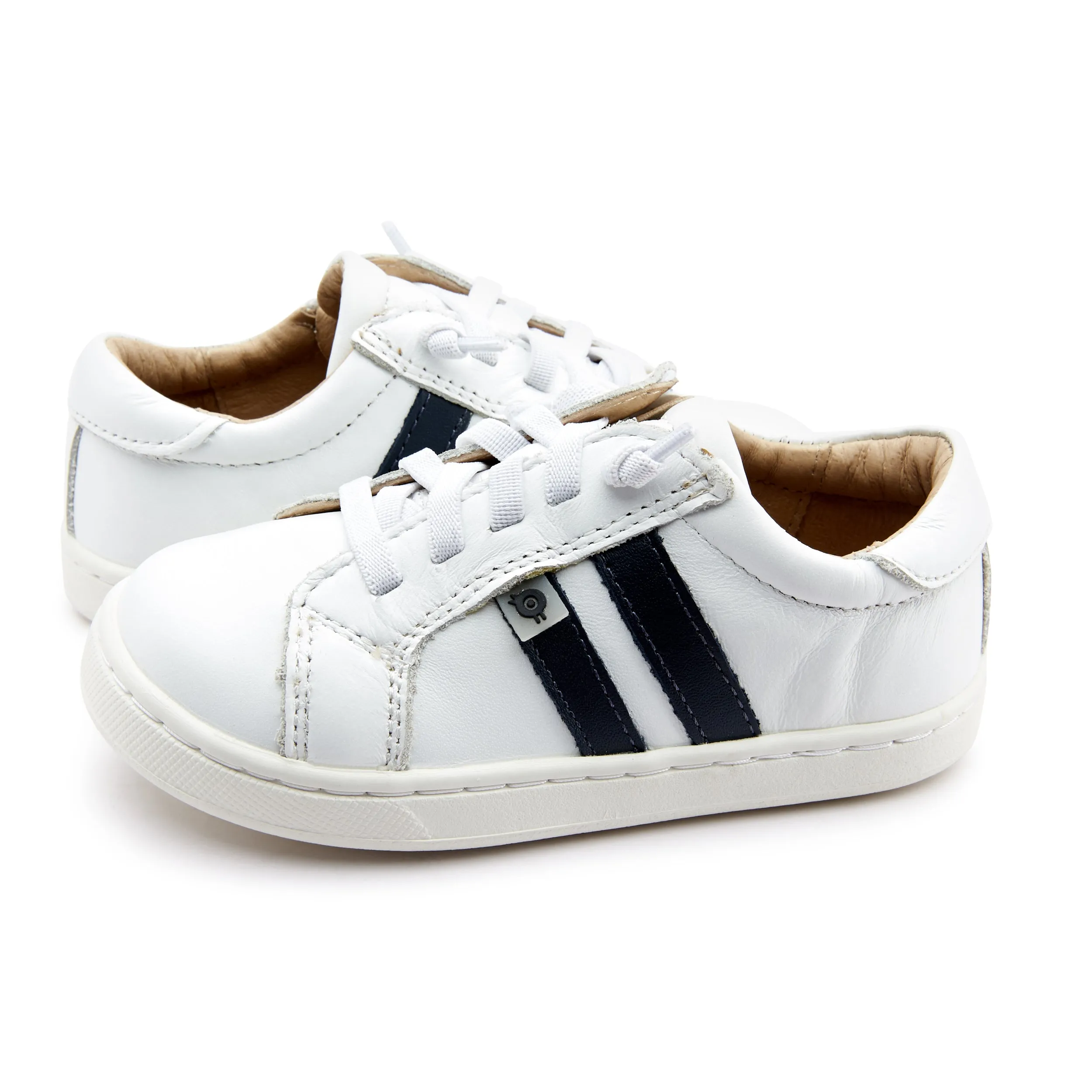 Old Soles Girl's and Boy's 6156 Low Roller Sneakers - Snow/Navy