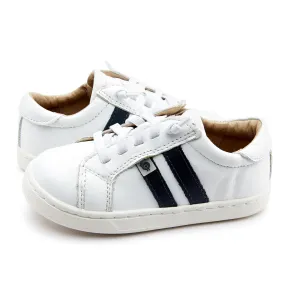 Old Soles Girl's and Boy's 6156 Low Roller Sneakers - Snow/Navy