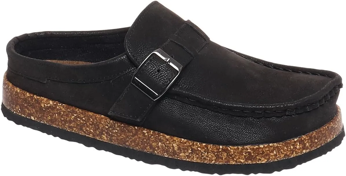OUTWOODS Women Clogs Mules for Women Cork Footbed Sandals Shoes with Arch Support