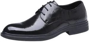Oxford Shoes for Men Formal Brogue Wingtip Business Casual Mens Dress Prom Leather Comfortable Wedding Shoes