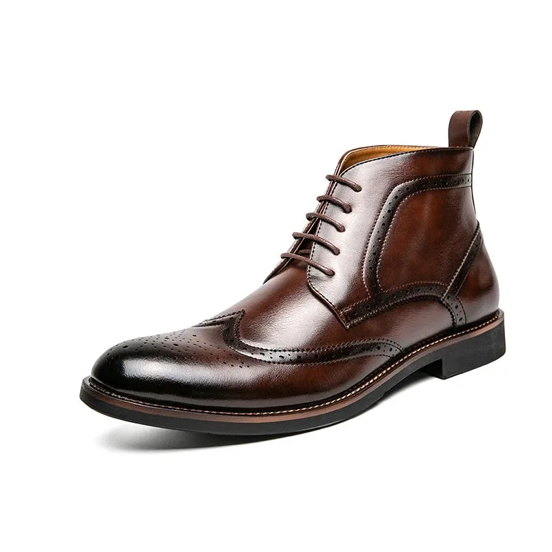 Oxford Stitch Ankle Boots