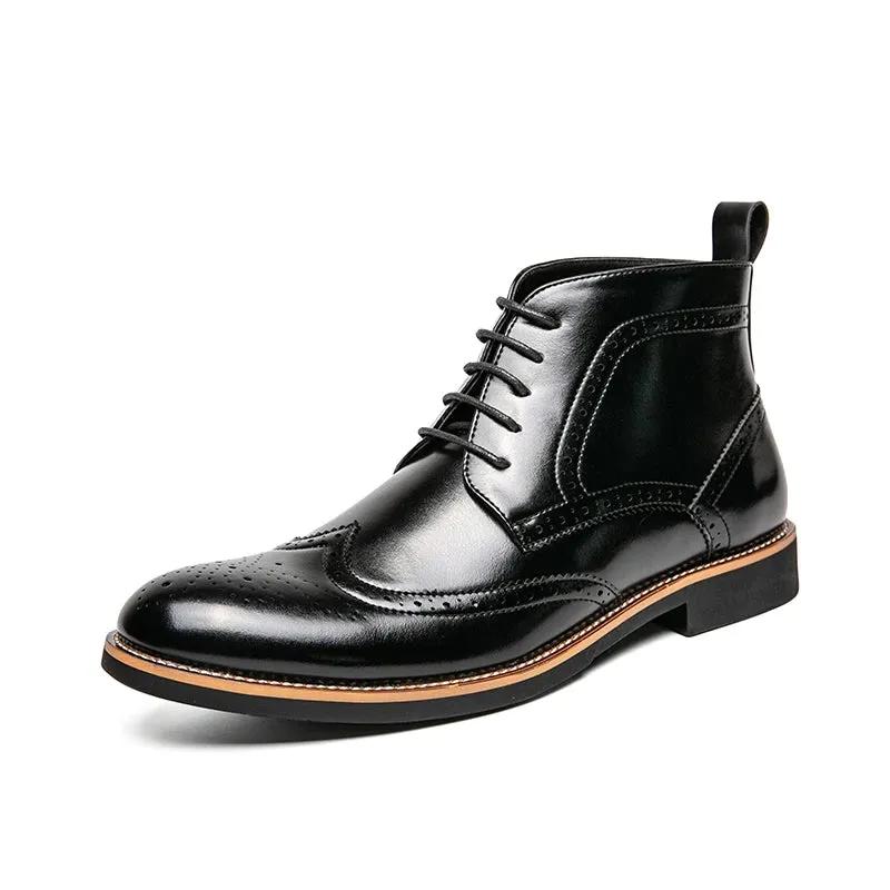 Oxford Stitch Ankle Boots