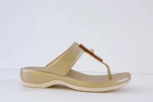 P-COMFORT - WW1654 TOE-POST MULE - GOLD