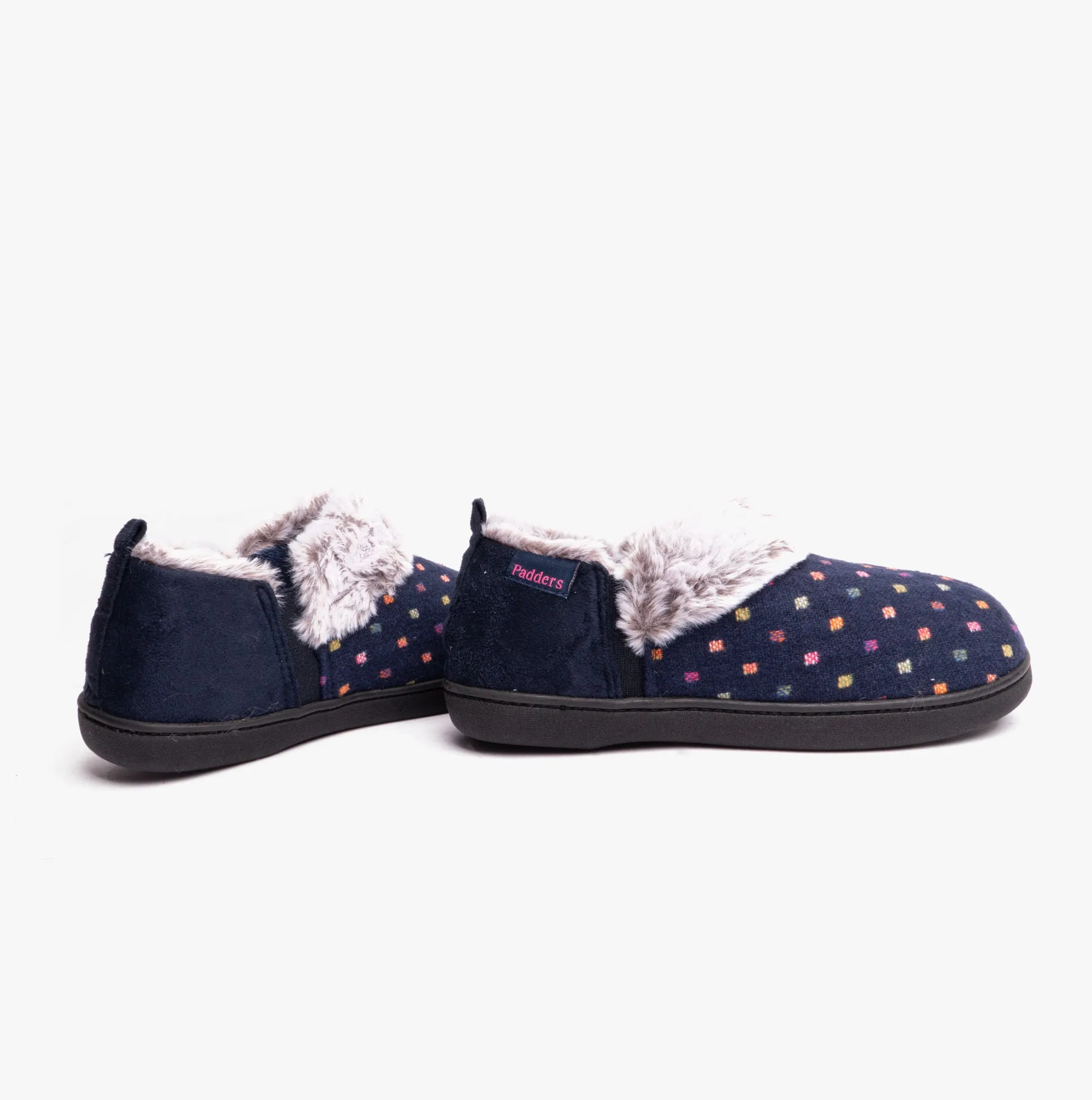 Padders DORA Womens Boot Slippers Navy