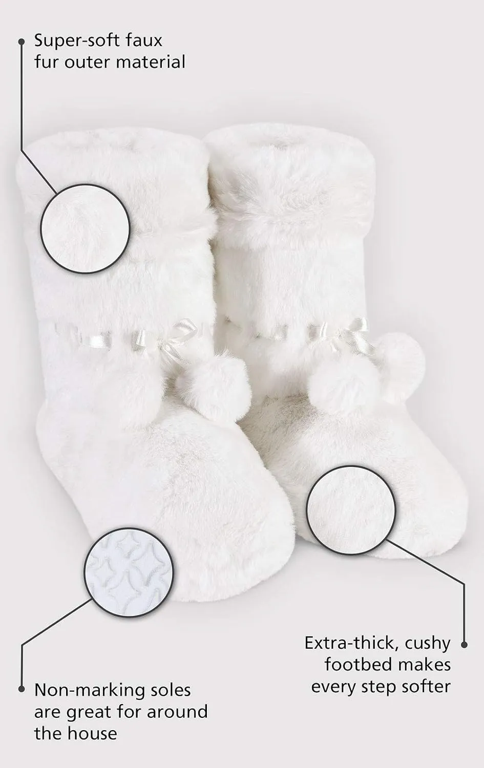 PajamaGram Women's Slipper Boots - Bootie Slippers for Women