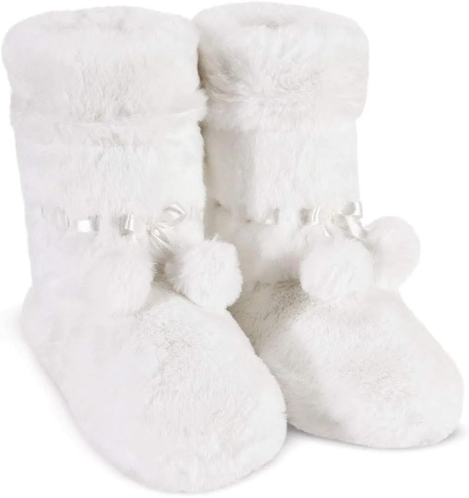 PajamaGram Women's Slipper Boots - Bootie Slippers for Women