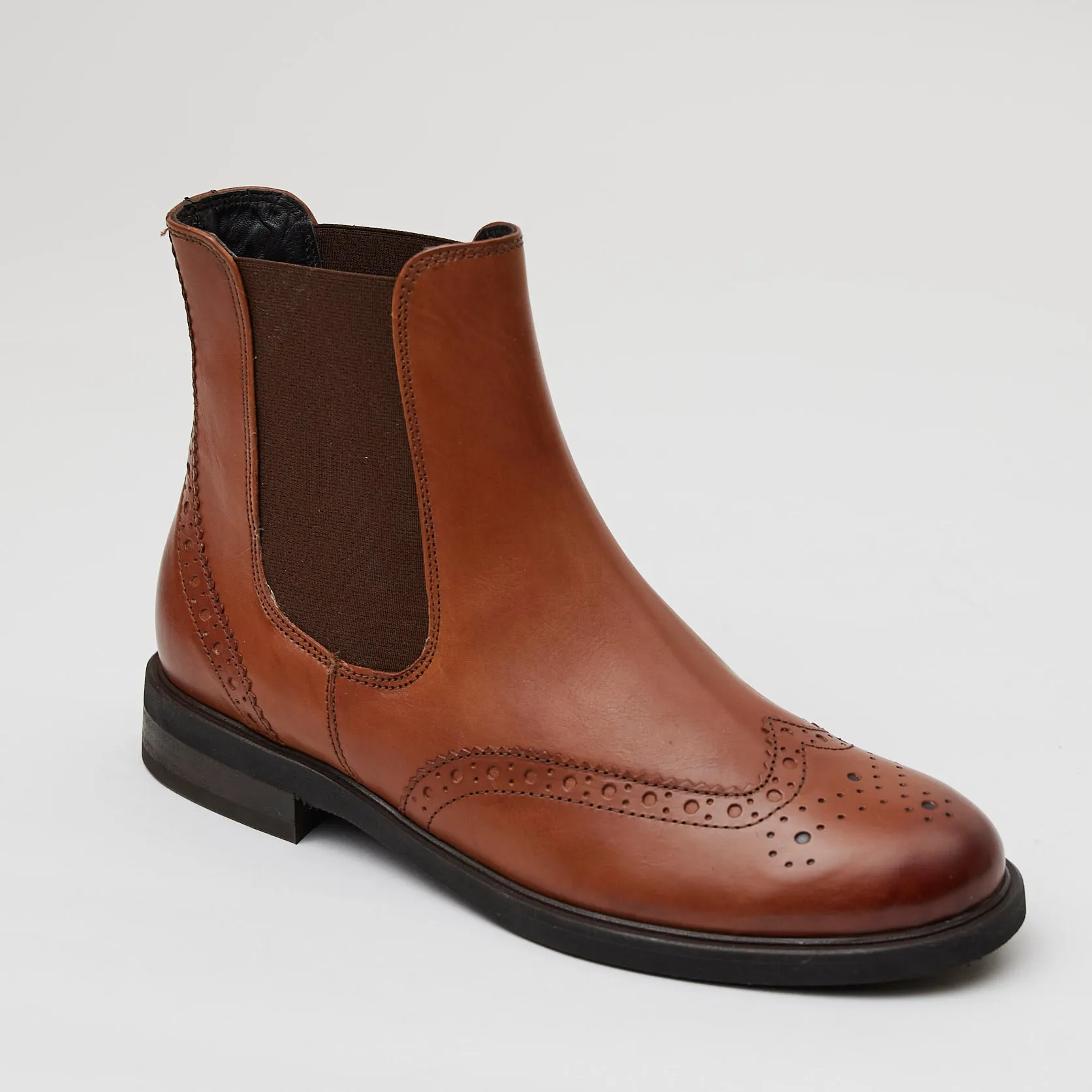 Paul Green Tan Leather Chelsea Boots