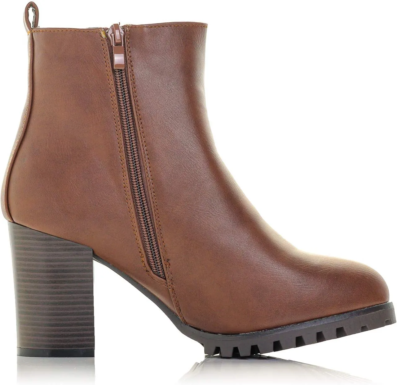 Payton-05 Womens Chelsea Boot Side Zip Elastic Panel Chunky Heel Ankle Bootie