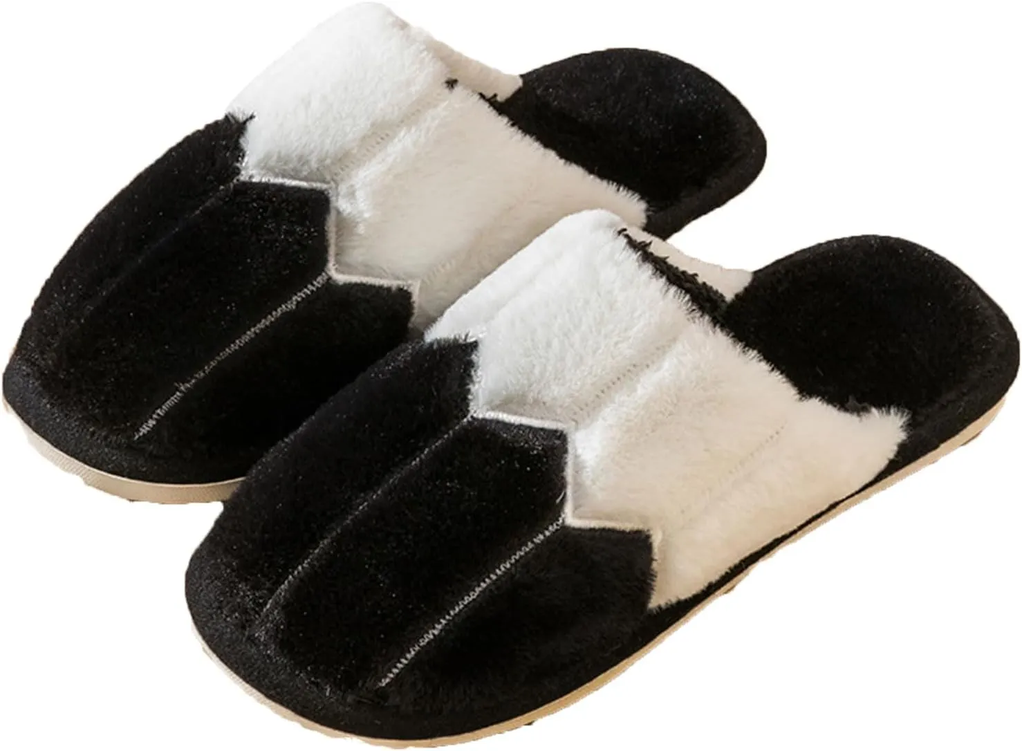 Plush Cotton Slippers With Honeycomb Panel Design Soft Fluffy Warm Cozy Home Non-Slip Women Style Casual Memory Foam Slides Indoor Outdoor Anti-Skid