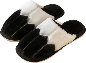 Plush Cotton Slippers With Honeycomb Panel Design Soft Fluffy Warm Cozy Home Non-Slip Women Style Casual Memory Foam Slides Indoor Outdoor Anti-Skid