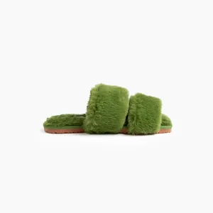 Plush Edit Slipper - Kelly Green