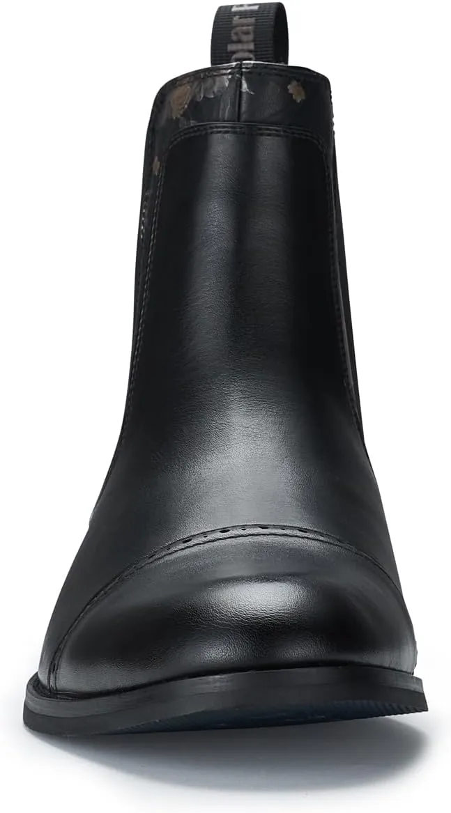Polar Fox Frederick MPX806096 Memory Foam High-Top Chelsea Boots with Floral Trim