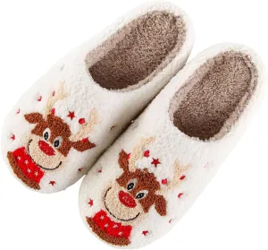 Pumpkin Halloween Slippers for Women Men Memory Foam Cozy Plush Slippers Couple Indoor Hous Slippers