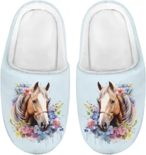 Renewold Boys Girls House Slipper Kids Warm Plush Winter Cotton Slippers Slip On Nonslip Indoor Slippers Shoes