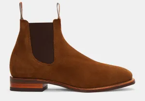 R.M. Williams Comfort Craftsman Suede Chelsea Boot - Cedar