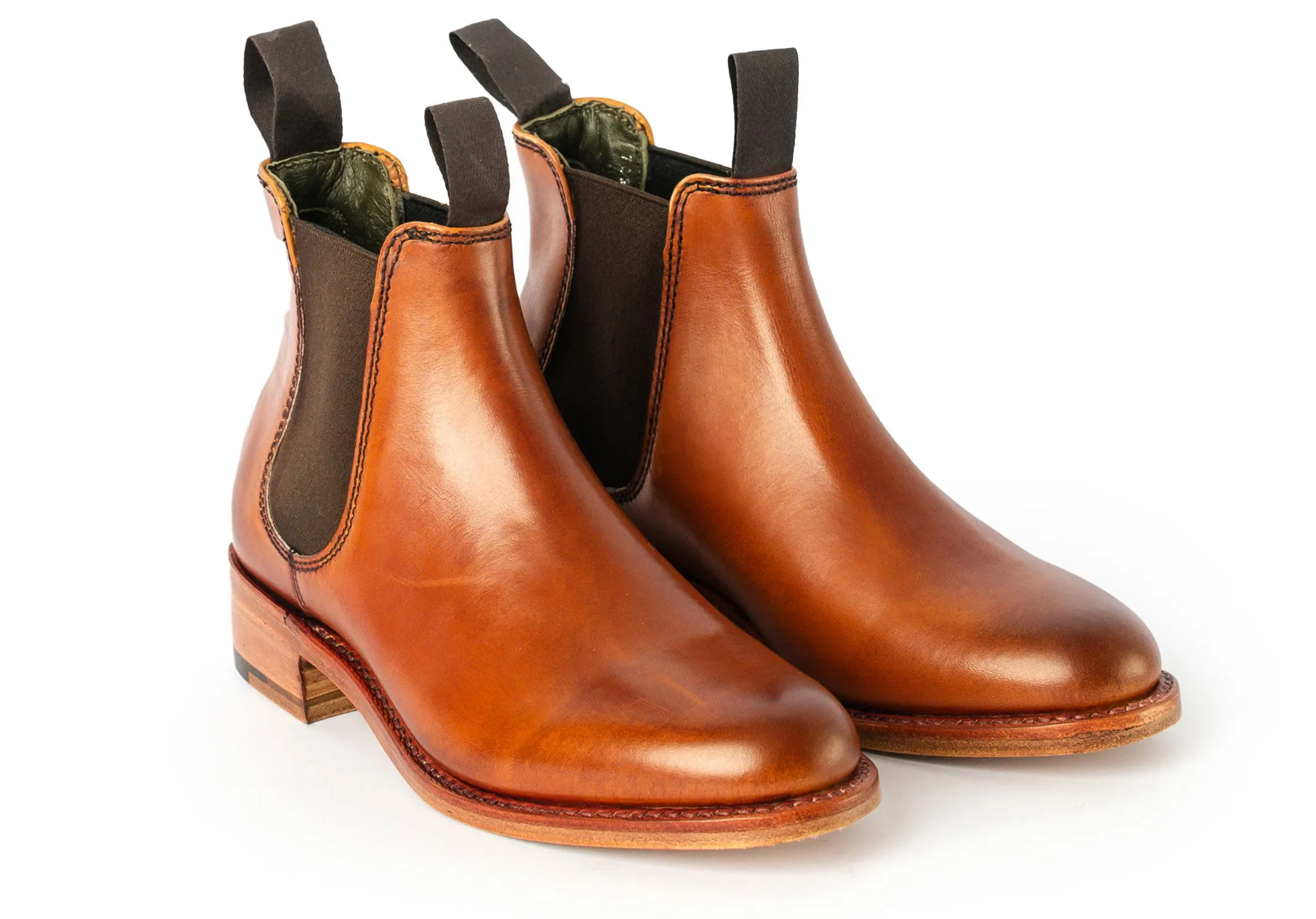 Robinson Gina Leather Sole - Antique Rosewood Calf