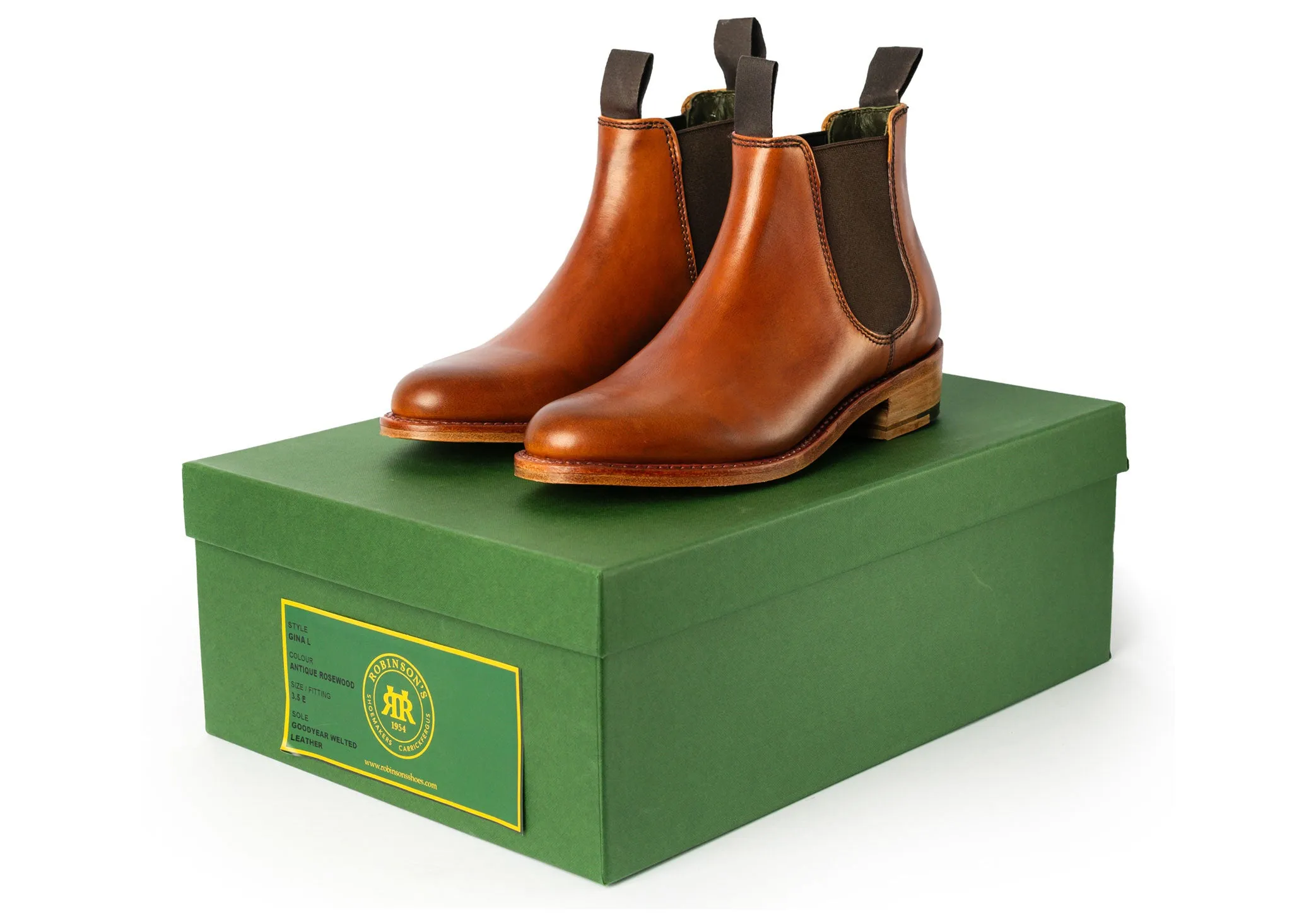 Robinson Gina Leather Sole - Antique Rosewood Calf