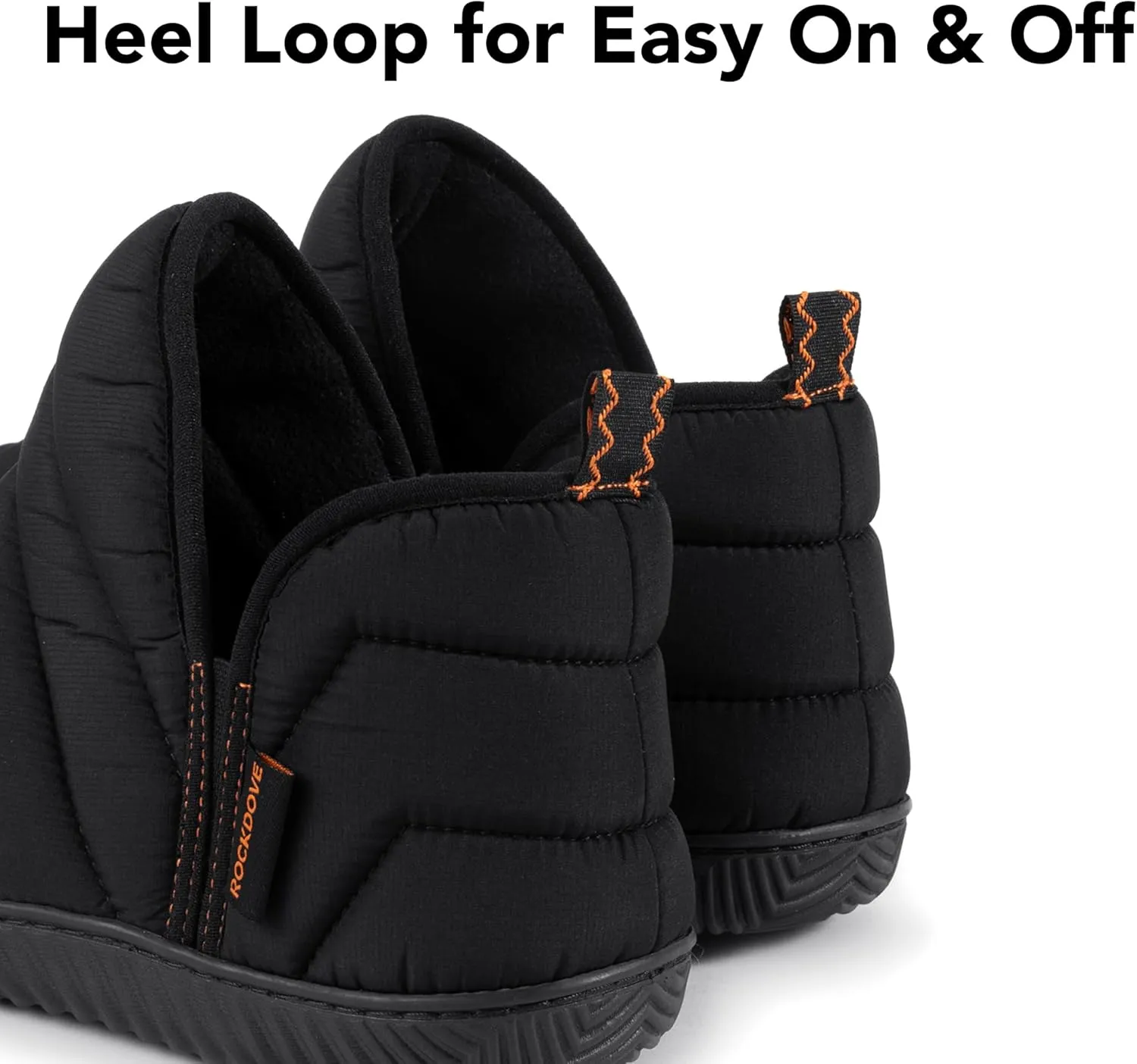 RockDove Men's Alpinz Puffer Bootie Slipper with Memory Foam
